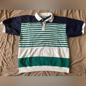 Vintage Jockey stripe polo shirt mens